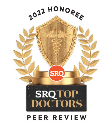 2022 Honoree SRQ Top Doctors Peer Review Award